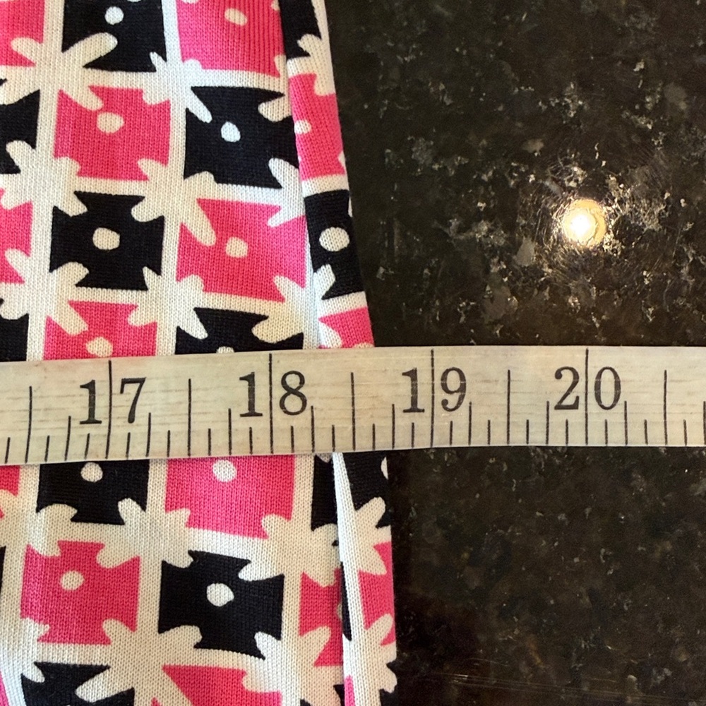 NWT Diane von Furstenberg Reina “Check Dot Pink” Long Sleeve Shift Dress Size 6 - Picture 9 of 14